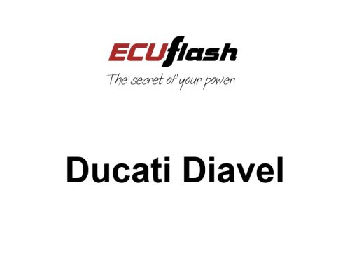 ECUflash Ducati Diavel 1260 BJ 2016-2020 Euro4 - siehe Details