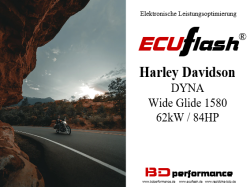 ECUflash - HD Dyna Wide Glide 1580 - 62kW/84HP
